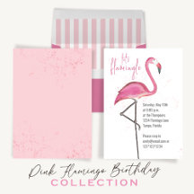 Birthday Party Tropical Pink Flamingo