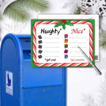 Naughty or Nice List for Santa Claus