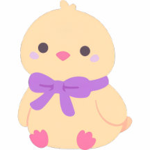 Cute Kawaii Pastel Yellow Chick