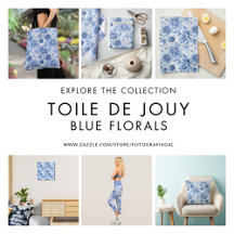 Blue Toile de Jouy