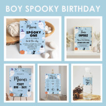 Boy Spooky One Birthday