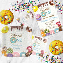 Sweet One Donut First Birthday Party Collection