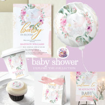 Girl Baby Shower Elephant