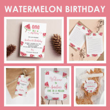 Summer One In A Melon Birthday 