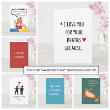 Eclectic Modern Funny Valentine Card Collection