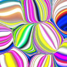 Abstract painting modern art 3d effect in neon col
