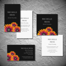 Boho Daisies Botanical Floral Business Cards