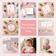 Berry Sweet Strawberry Fairy Girls Birthday 