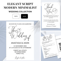 Timeless Elegance Minimalist Wedding Collection