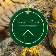 Real Estate Company Christmas Ornaments