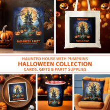 Halloween Haunted House Pumpkins Party Collection