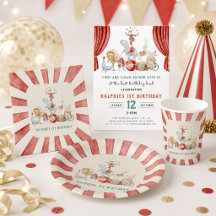 circus themed 1st birthday collection