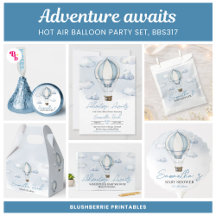 Adventure Awaits Hot Air Balloon Party Set