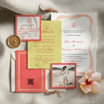 Tropical Hibiscus Sunset Glow Wedding Collection