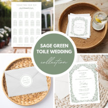 Sage Green Toile Wedding Collection