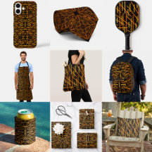 Say Cheese And Macaroni Cheesy Orange On Black Art