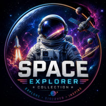Space Explorer Collection | Astronaut & Galaxy 