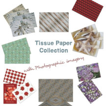 Tissue Paper with Photographic Imagery