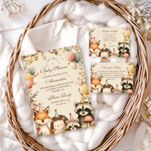 Woodland Party Animals Baby Shower