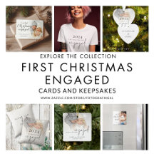 First Christmas Engaged Cards and Keepsakes