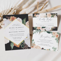 Charcoal   Boho Blooms Wedding Collection