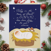 Bible Verse Typography Script Christmas Gift