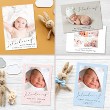 Introducing Photo Birth Announcement