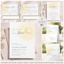 Here Comes The Son Modern Minimalist Baby Shower