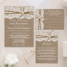 The Rustic Starfish Beach Wedding Collection