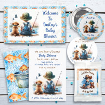 Cute Fishing Themed Baby Shower Collection