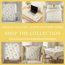 French Country Lemon Pattern Home Collection