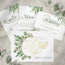 Nothing Fancy Just Love Eucalyptus Wedding