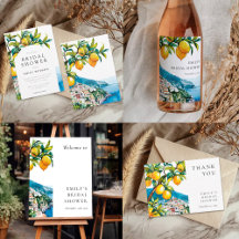 Lemon Citrus Amalfi Coast Bridal Shower