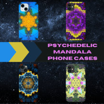 Psychedelic Mandala Phone Cases