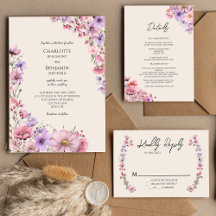 Modern Wildflower Wedding Collection
