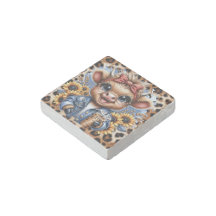 Cute Baby Highland Cow Magnets