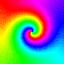 Psychedelic Rainbow Spiral of Transformation