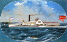 Vintage steamship postcards