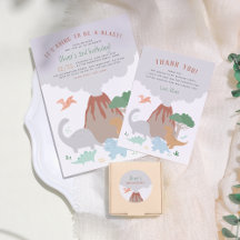 A Blast! Dinosaur & Volcano Boy Birthday Party