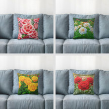 Floral Throw Pillows