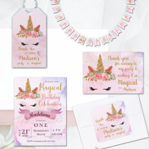 PASTEL FLORAL UNICORN BIRTHDAY PARTY