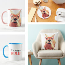 Cute Kangaroo Cards and Gifts