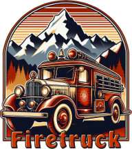 Firefighting: Classic Fire Truck & Mountain