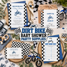 Dirt Bike Baby Shower Supplies
