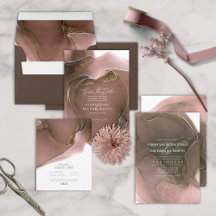 Ink Flow Wedding Taupe