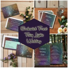 Enchanted Forest Fairy Lights Wedding