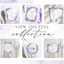 Elegant Lavender Watercolor Foliage