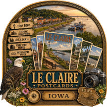 Le Claire Iowa Postcards/Gifts