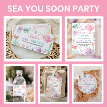 Cute Ocean Animals Baby Shower