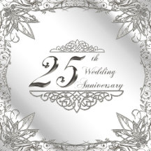 Flourish Silver 25th Wedding Anniversary Collectio